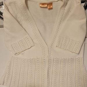NorthCrest white cotton sweater